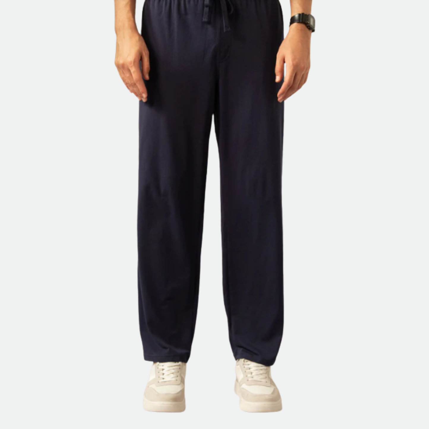 LYCRA JERSERY TROUSER - NAVY BLUE