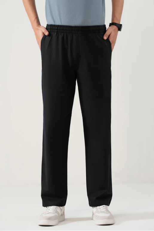 LINEN LOUNGEWEAR - BLACK