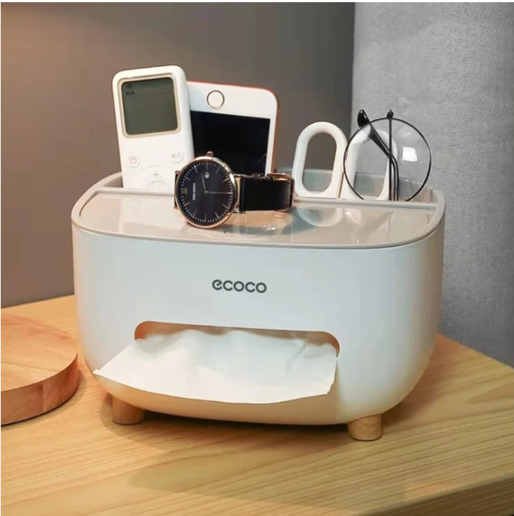 Tissue Box with Multifunctional Storage Drawer