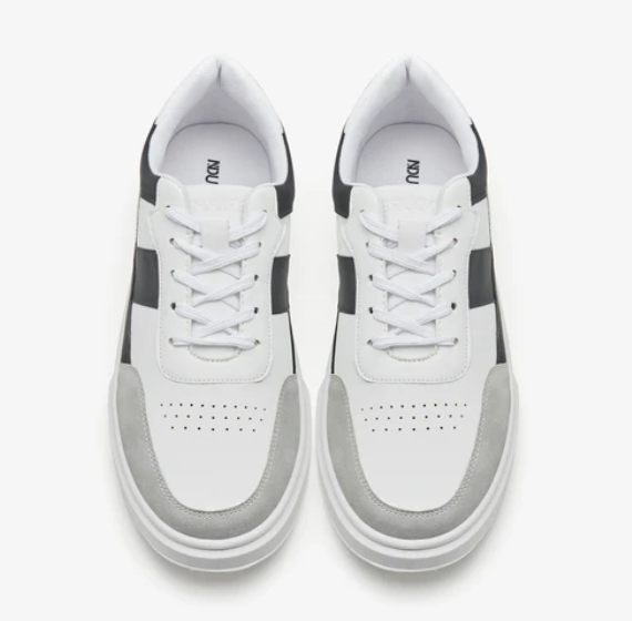 Men's Panelled Lace-Up Sneakers