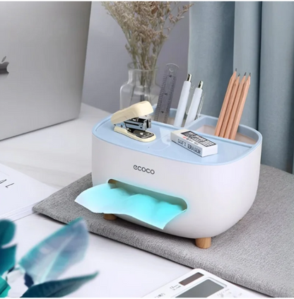Tissue Box with Multifunctional Storage Drawer