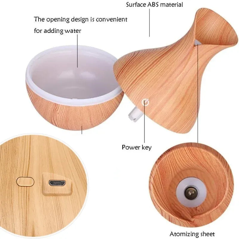 Vase-Shaped LED Humidifier